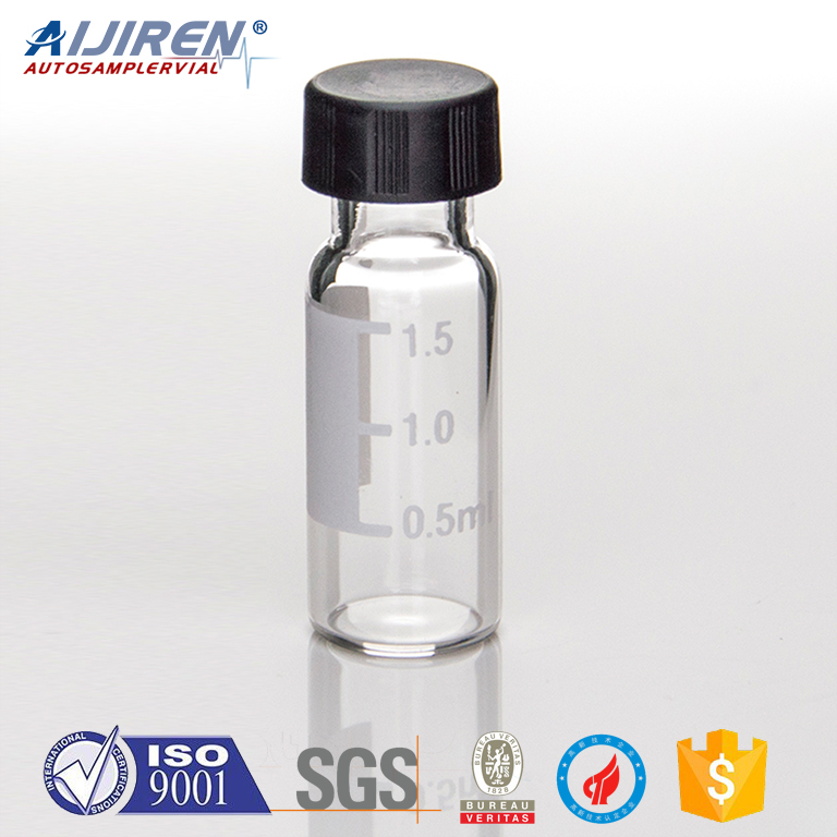 Standard Opening clear lab vials with inserts for HPLC system